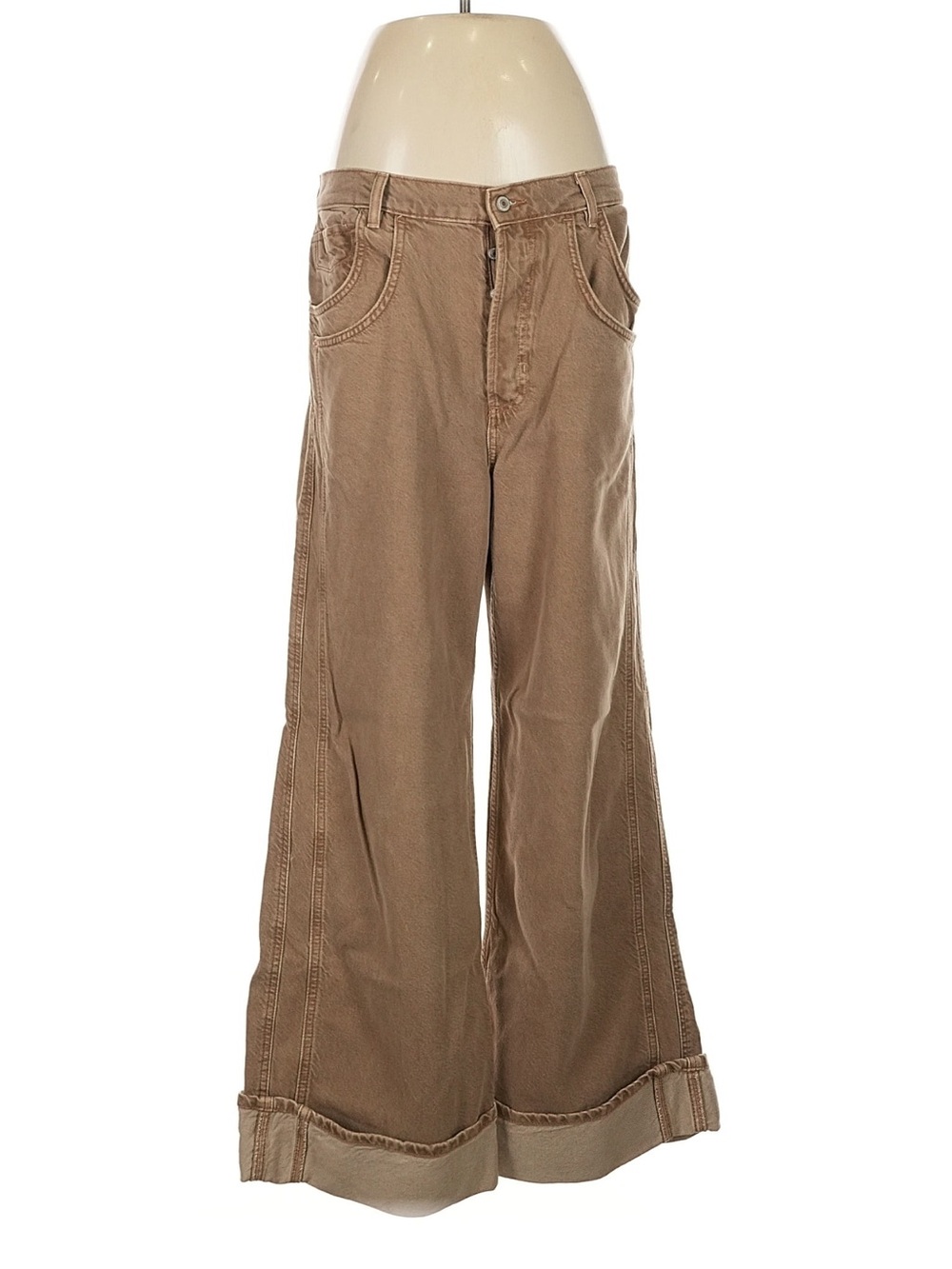 NWOT We The Free Wide-Leg Jeans in Brown size 29